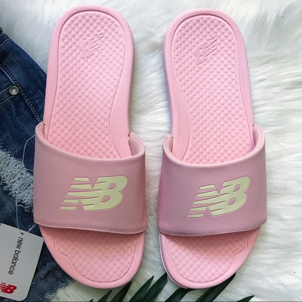 New Balance Pink Slide Sandals